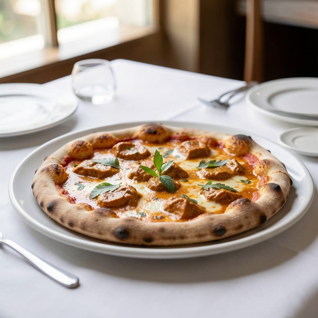 Butter Chicken Pizza