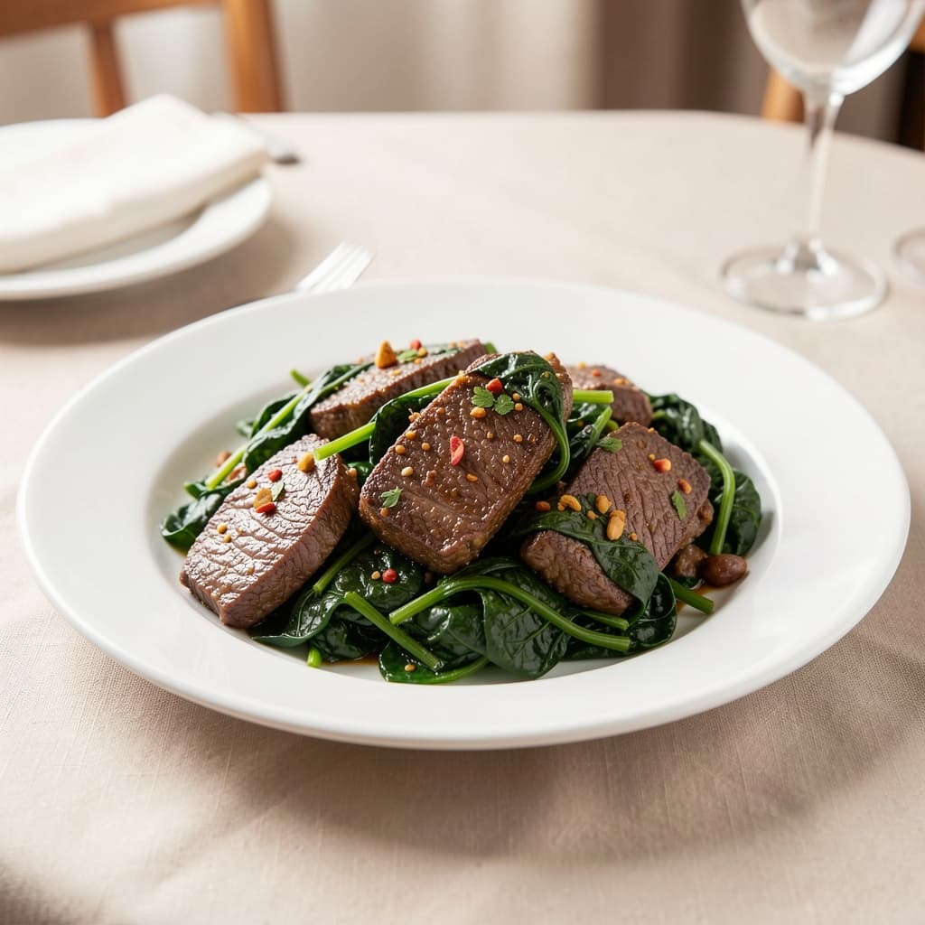 Beef Spinach