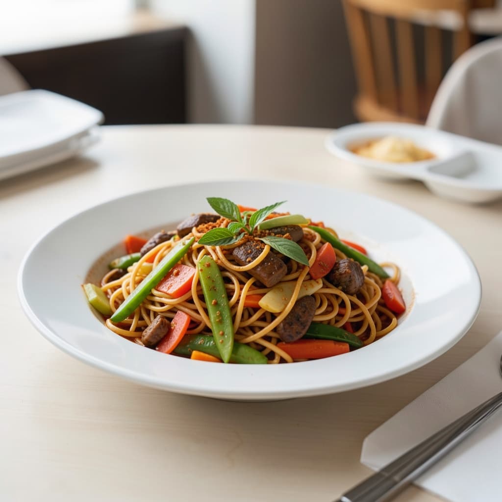 Singapore Noodles (Non-Veg)
